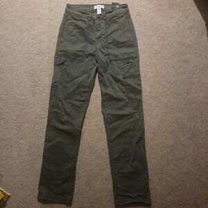 H&M Olive Green Straight Leg Cargo Pants